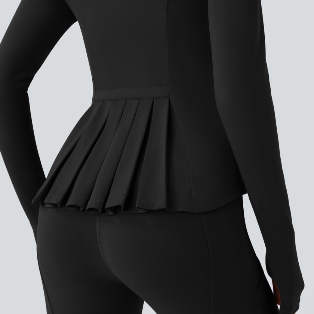 Halara Softlyzero Stand Collar Thumb Hole Pockets… - image 4